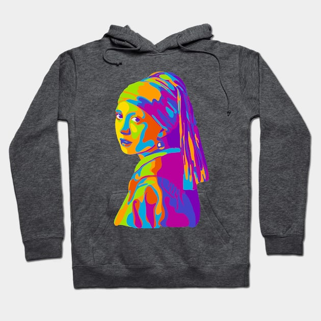 Girl With A Pearl Earring Hoodie by Slightly Unhinged